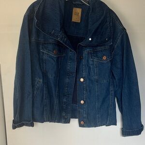 GAP Indigo bubble  Blue Denim Jacket - Button Front